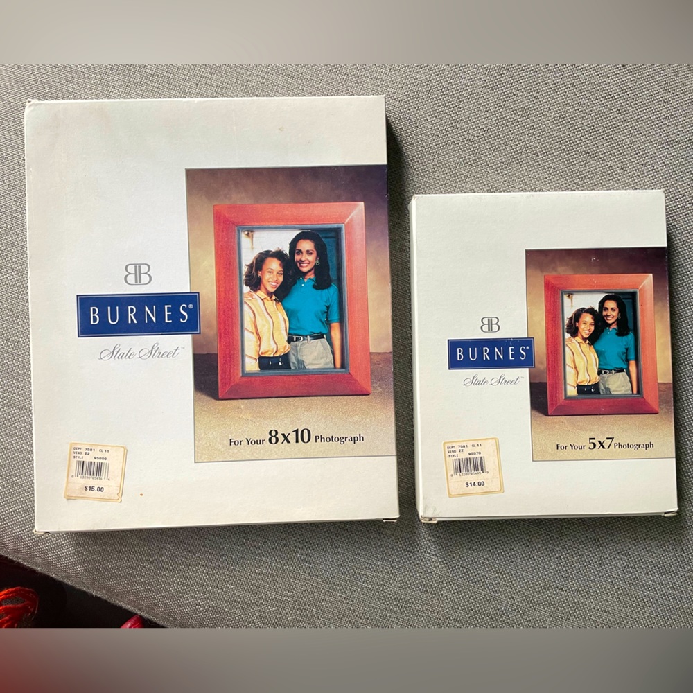 Bundle alert! 2 FRAMES new wooden 8x10, 5x7. In box, unopened.